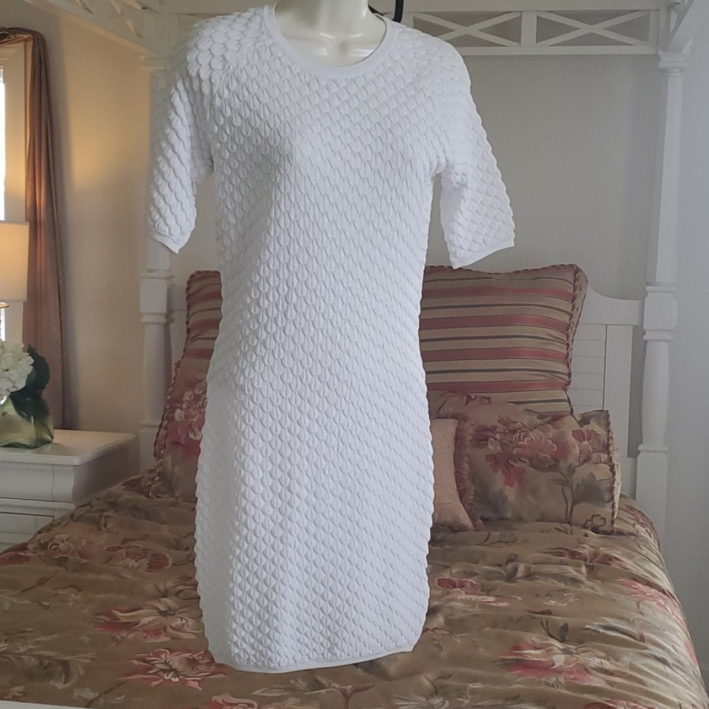 White Venus Body Con Sexy Dress